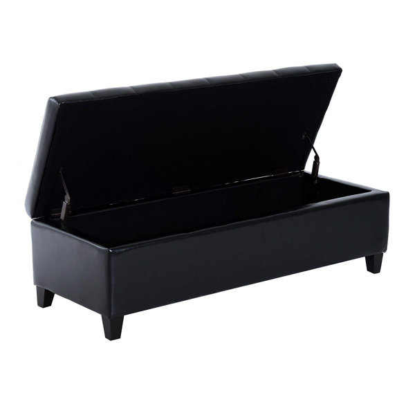 Zipcode Design™ Hillcrest Faux Leather Flip Top Storage Bench & Reviews Wayfair